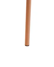 Set di 2 sedie da giardino LEFKADA Metallo Marrone_1081223