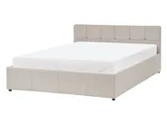 Bett mit Stauraum LAURESSES Stoff Taupe 140 x 200 cm_1153554