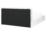 Bett mit Stauraum BASTON Stoff Cremeweiß 160 x 200 cm_997044