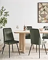 Set di 4 sedie da pranzo KIRBY Velluto Verde scuro