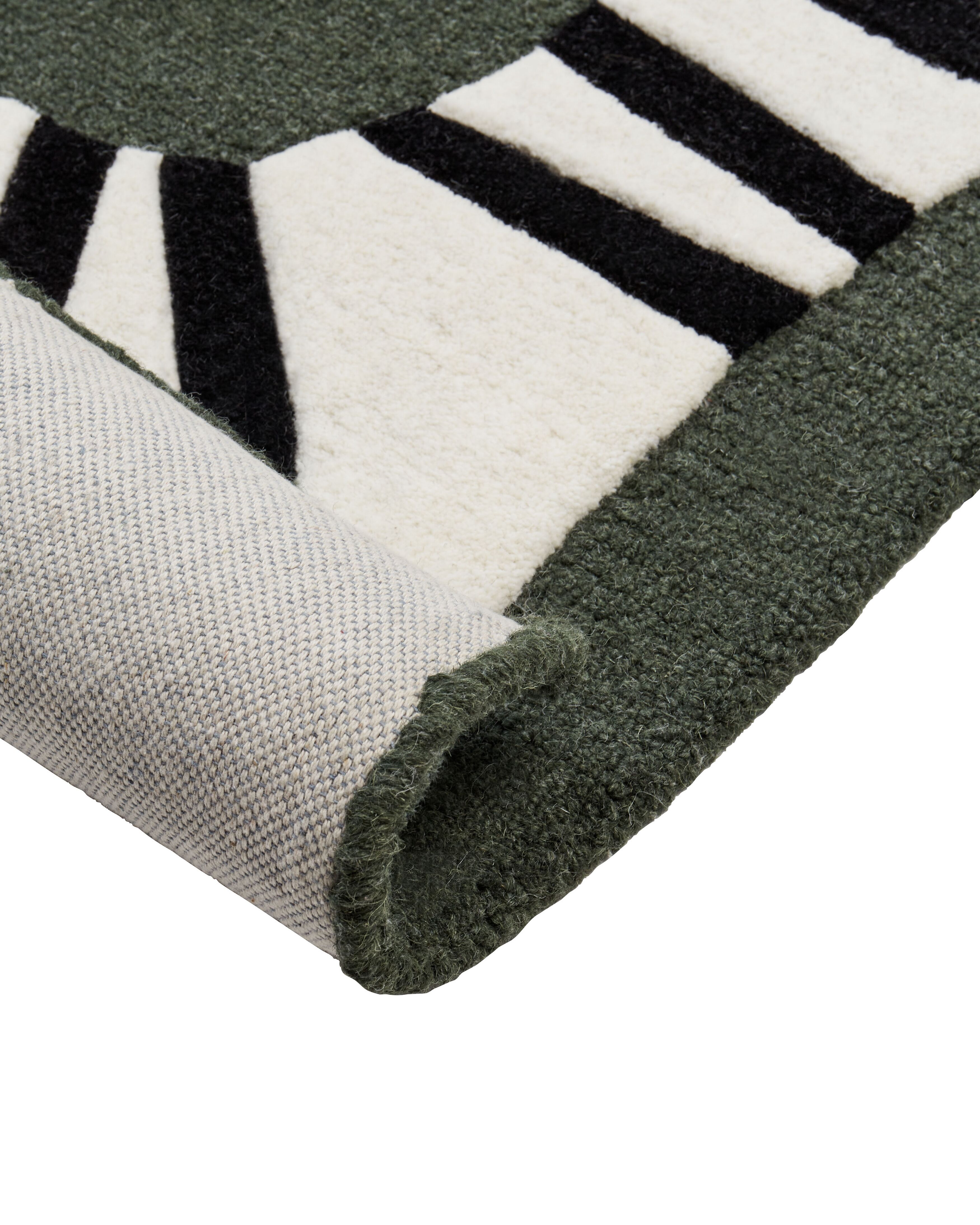 Rug OKAPI Dark Green 160 x 230 cm | Beliani.co.uk