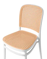 Set di 4 sedie da giardino PLOSE Bianco/Beige_997441