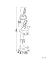 Christmas Decoration KINNARI 80 cm Nutcracker Red/ White_1175246