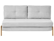 Sofa Bed 2 Seater EDLAND Fabric Light Grey_731671