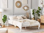 Bed Metal CUSSET 140 x 200 cm (EU Double) White_1178757