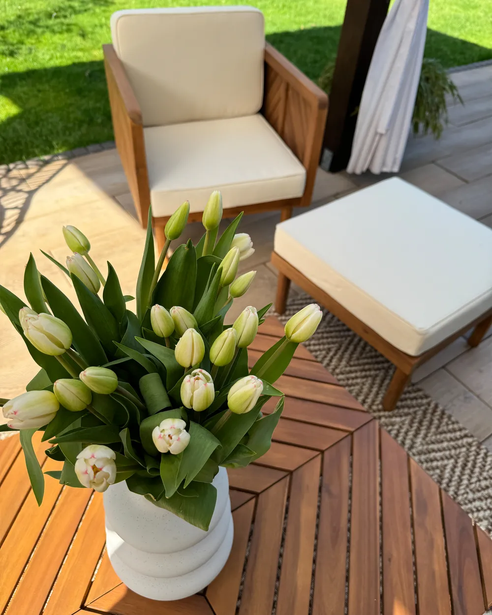 Fotel ogrodowy BARATTI Drewno akacjowe Brązowy_978270