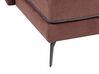 Left Hand Fabric Corner Sofa Burgundy ALTAN_934975