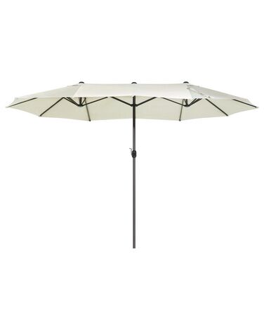 Grand parasol XL avec toile beige clair 270 x 460 cm SIBILLA