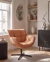 Sillón giratorio AUMA Tela Naranja