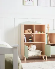 2 Tier Shelving Unit LACKEY 105 cm Light Green_950092