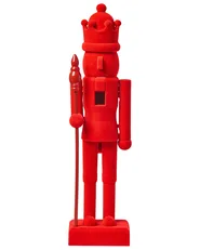 Set of 2 Figurines FLATEY 40 cm Nutcracker Red_1009160