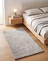 Shaggy Rug DEMRE Grey 80 x 150 cm
