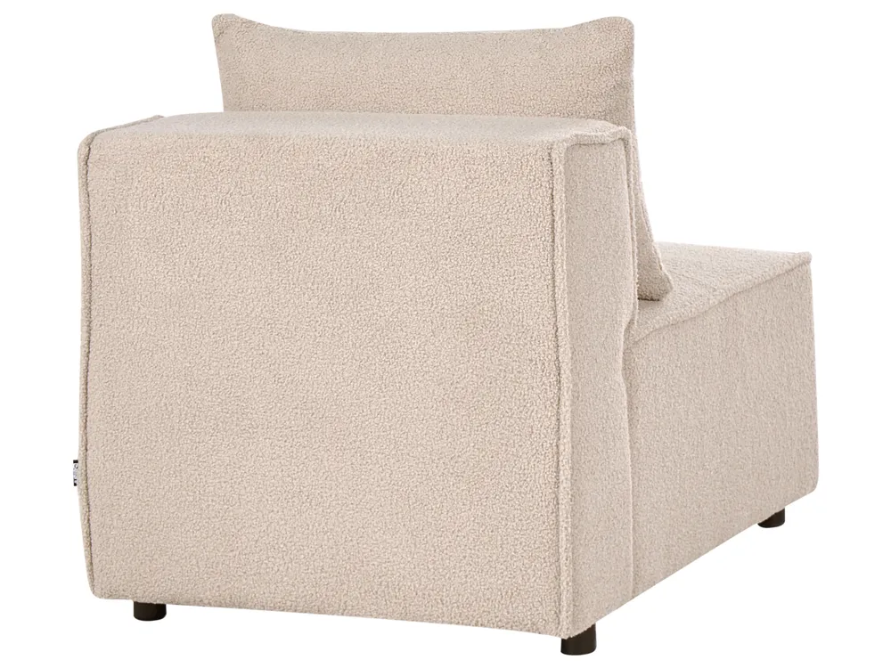 Divano angolare modulare 4 posti AXEBO Bouclé Beige Lato destro_1076149