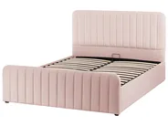 Ottoman Bed LUNAN Pastel Pink 140 x 200 cm (EU Double)_1051454