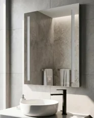 LED Bathroom Mirror MARTINET 70 cm 90 cm Silver_1145506
