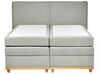 Letto boxspring tessuto grigio chiaro 160 x 200 cm DYNASTY_873534