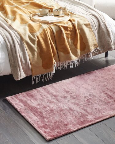 Viscose Area Rug 80 x 150 cm Pink GESI II