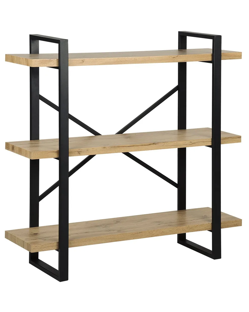 Regał 3 półki TIMBER 111 cm Jasnobrązowy