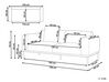 2-seters sofa imitert lin Beige MALMOS _930916