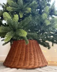 Christmas Tree Collar FLOCON 47 cm Rattan Natural_1046147