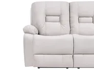 Electric Recliner Sofa 2 Seater BERGEN with USB Port Velvet Light Beige_1064791