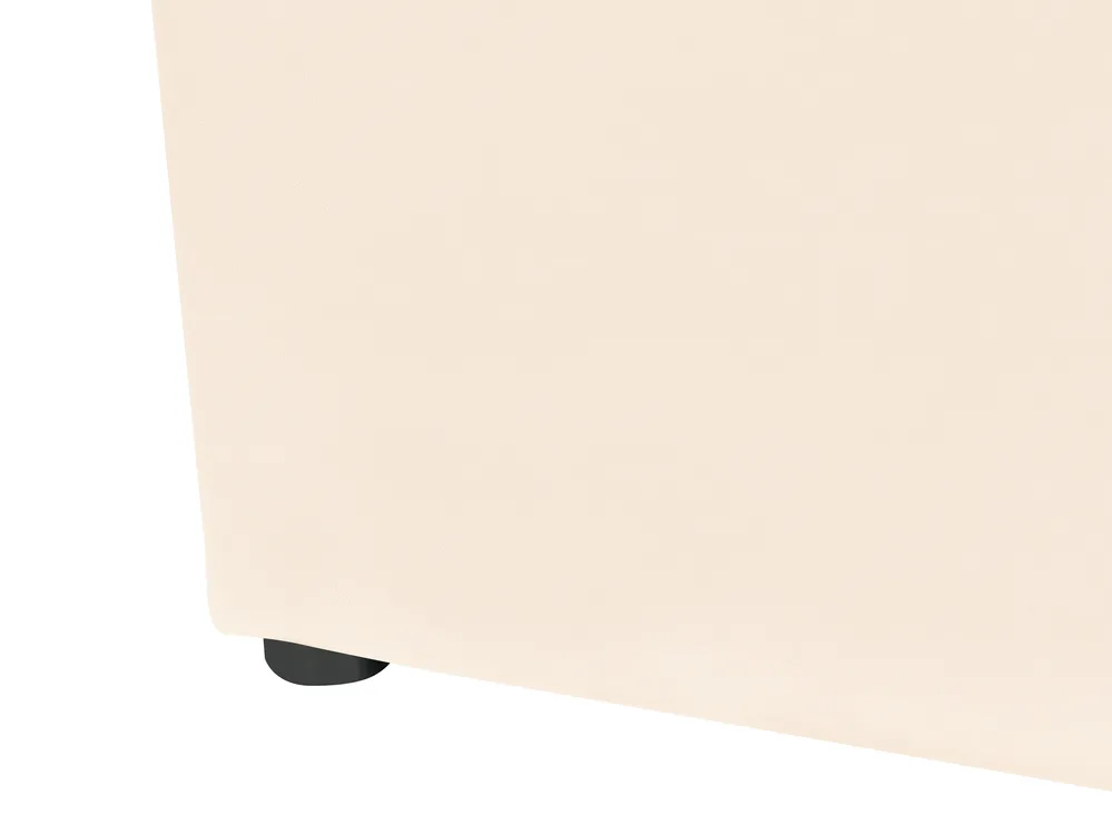 Ottoman Bed LUBBON Velvet Off-White 160 x 200 cm (EU King Size)_882152