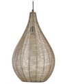 Metal Pendant Lamp Brass TISTA_867870