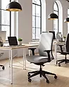 Office Chair KAMILON Fabric Light Grey