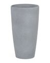 Vaso da fiori moderno tondo grigio 23x23x42cm ABDERA_692042