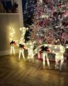 Set di 3 renne decorative con luci LED 92 cm bianco ANGELI_845748