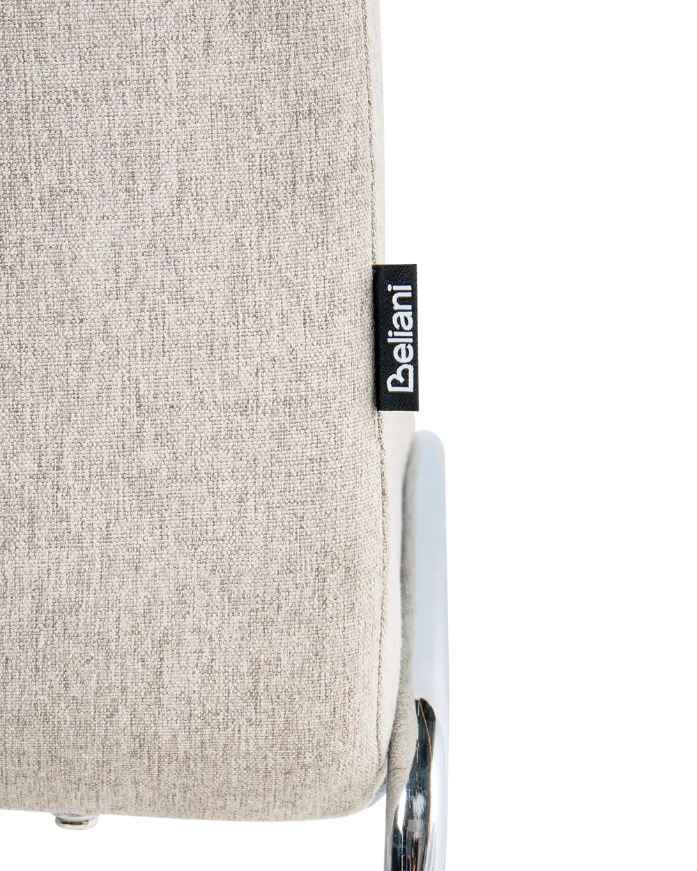 Set di 2 sedie da pranzo LECCO Tessuto Beige_1044674