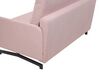 Rózsaszín kárpitozott kanapéágy BELFAST_798386