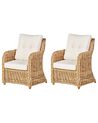 Set da giardino rattan naturale 5 posti ALESSANO_928588