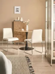 Set of 2 Dining Chairs KIRON Faux Leather White_682151