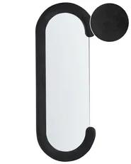 Lustro ścienne LOCHES 54 cm 158 cm Welur Czarny_946206