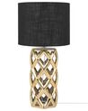 Ceramic Table Lamp Gold with Black SELJA_877603