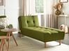 Chaise-longue em tecido verde ALSTEN_921952