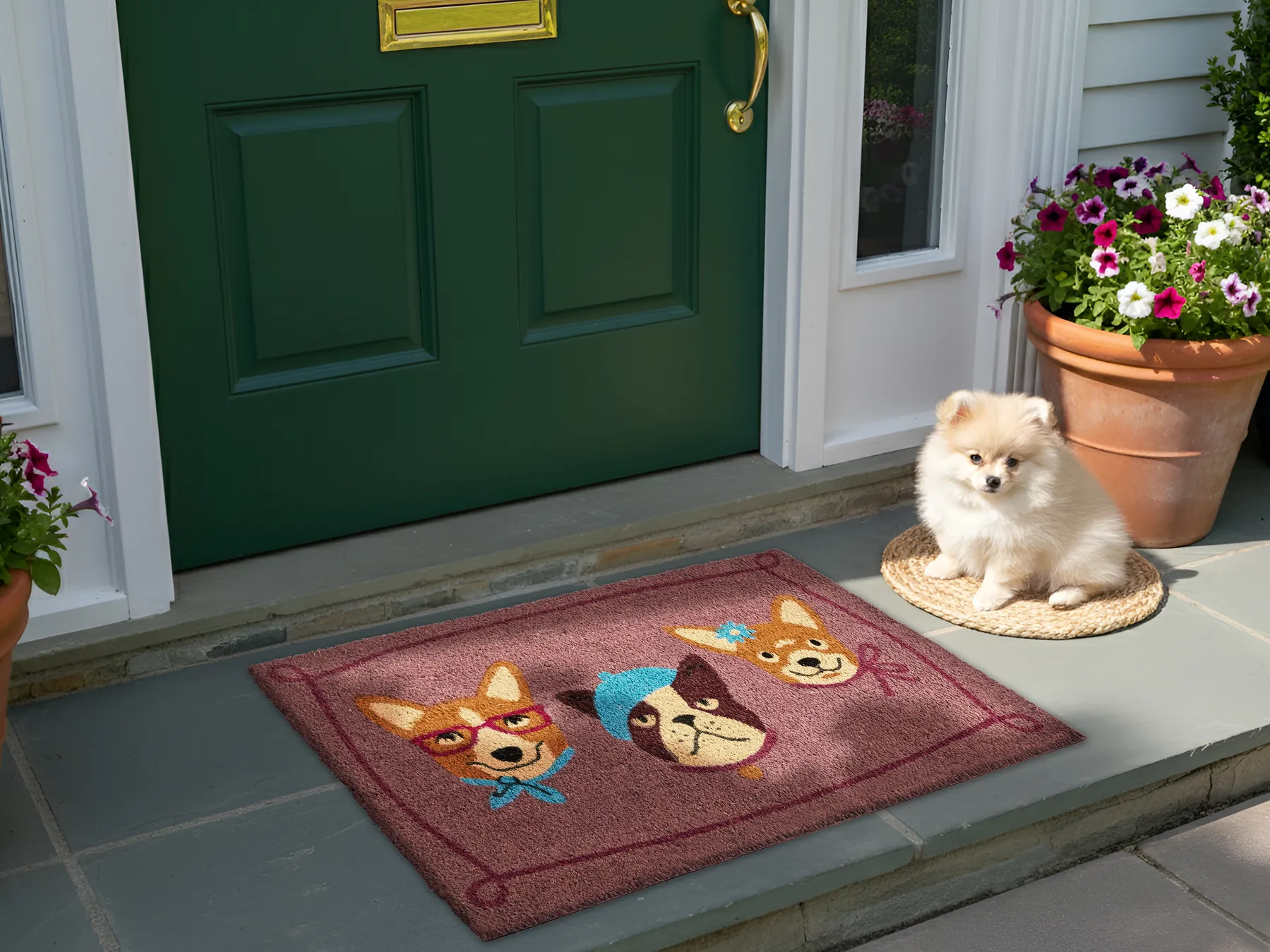 Doormat BABABU Multicolour 60 x 90 cm Dog Coir_1013223