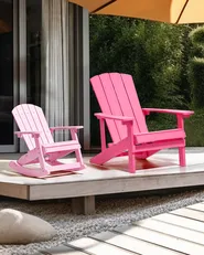 Krzesło ogrodowe ADIRONDACK Różowy_918250