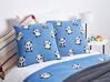 2 poduszki dla dzieci bawełniane w pandy 45 x 45 cm niebieskie TALOKAN_905430