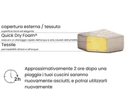 Set di 2 sedie da giardino LIMASSON Tessuto Beige_1000175