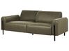 Conjunto de sofás 4 lugares em tecido verde escuro ASKIM_919060