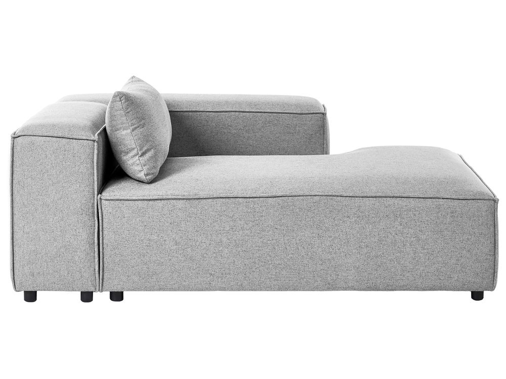 Linkszijdige chaise longue BRANDE Grijs