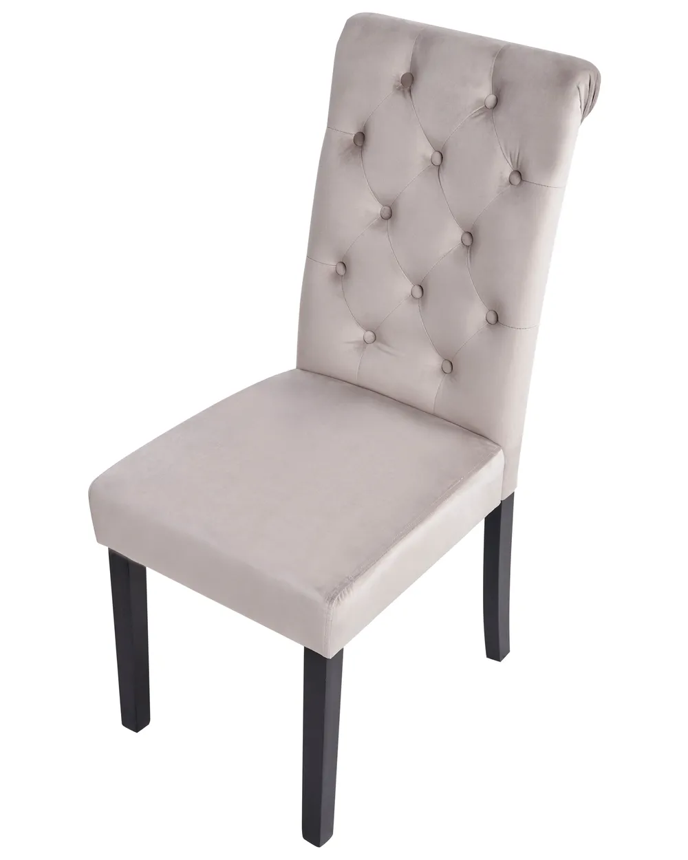 Set of 2 Dining Chairs VELVA Velvet Grey_781898