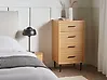 4 Drawer Chest KEITH Light Brown
