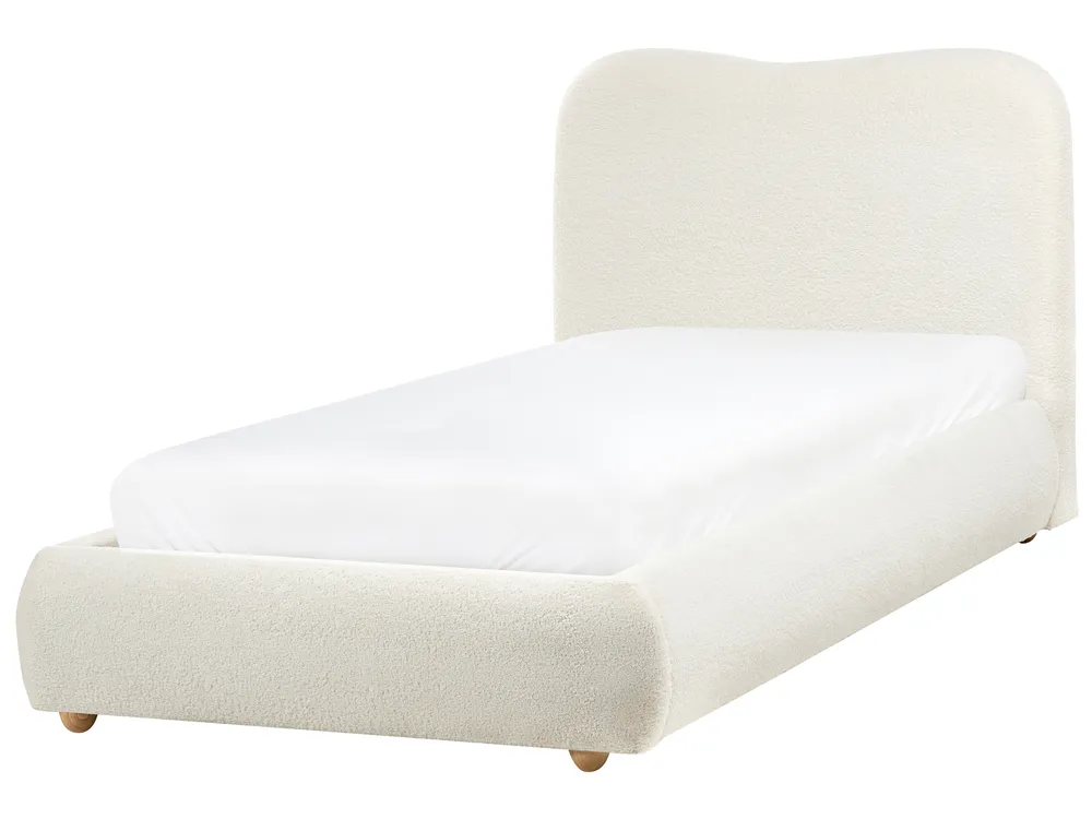 Ottoman Bed BLAGNAC Boucle Off-White 90 x 200 cm (EU Single)_1009333