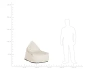 Sitzsackbezug DROP 63 cm 75 cm Hellgrau_1169010