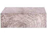 Coffee Table NOBRES 90 cm 66 cm Brown Marble_1192546