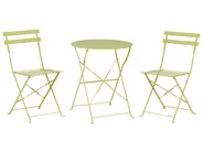 Bistro Set Folding FIORI Metal Lime Green_930496