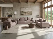 Poltrona VINLIDEN Bouclé Marrone_1053710